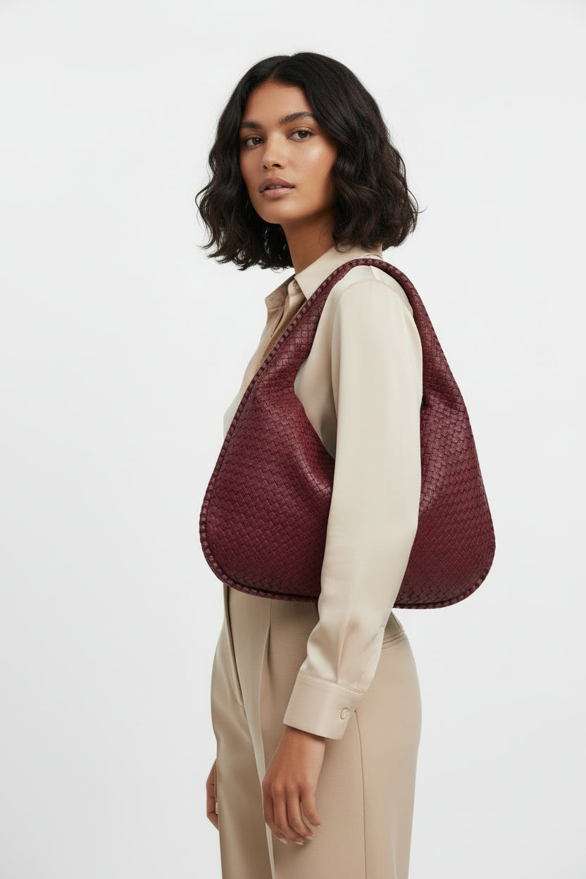 Artisan Woven Hobo Bag