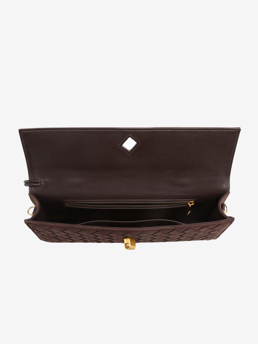 Woven Fold-Over Crossbody Bag