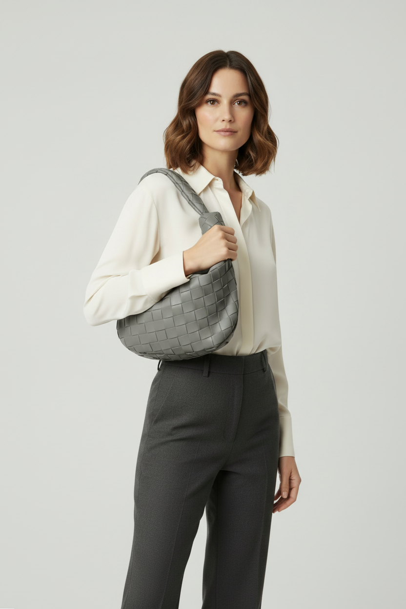 Woven Mini Bag - Smoky Slate